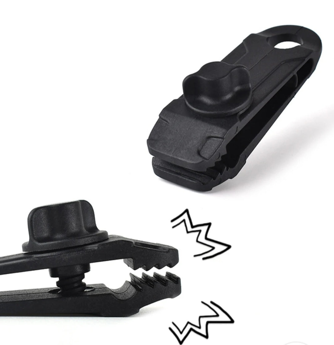 Tarp Clips.                Tame Flapping Tarps.