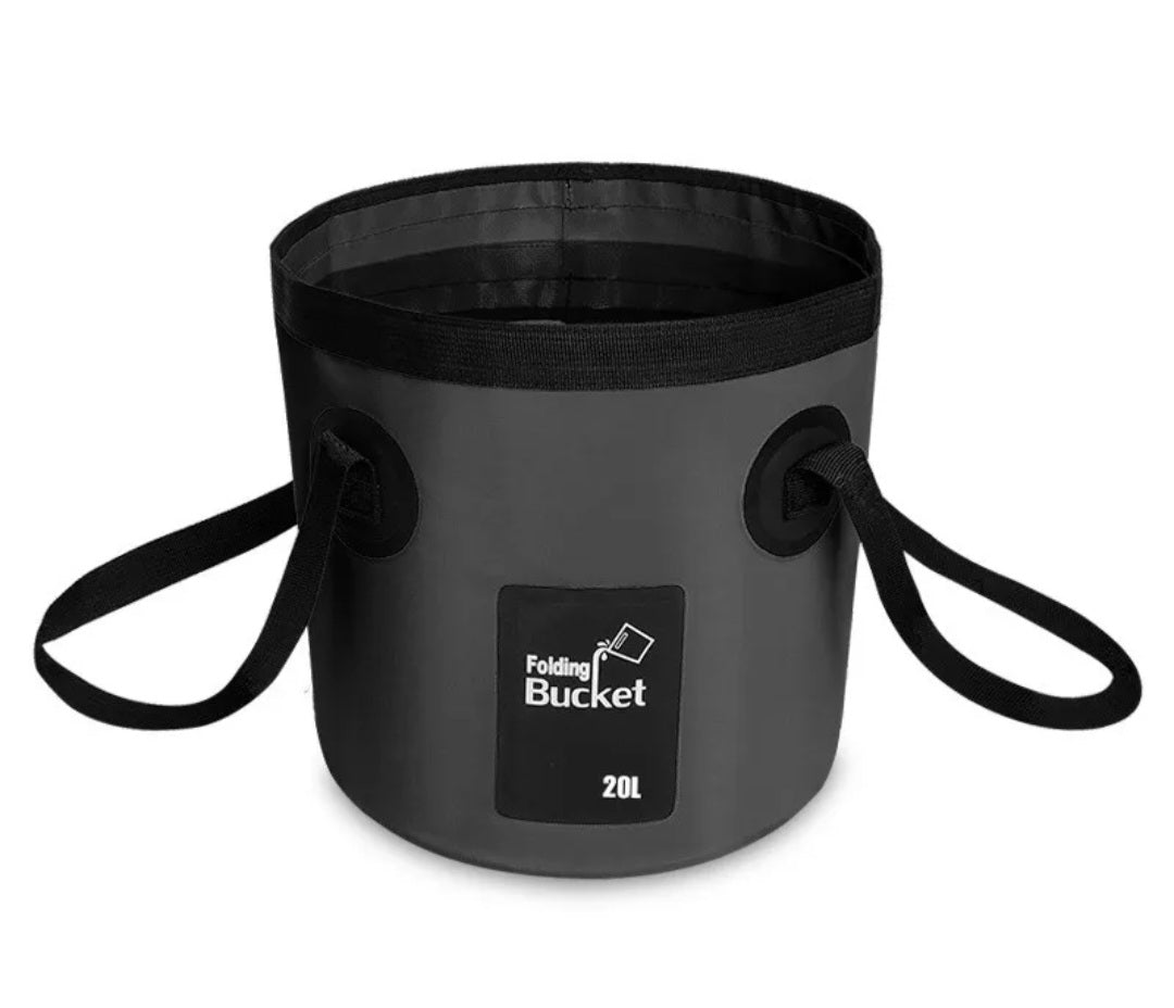 Canvas Bucket.        "Easy Stow"