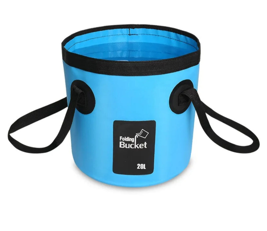 Canvas Bucket.        "Easy Stow"