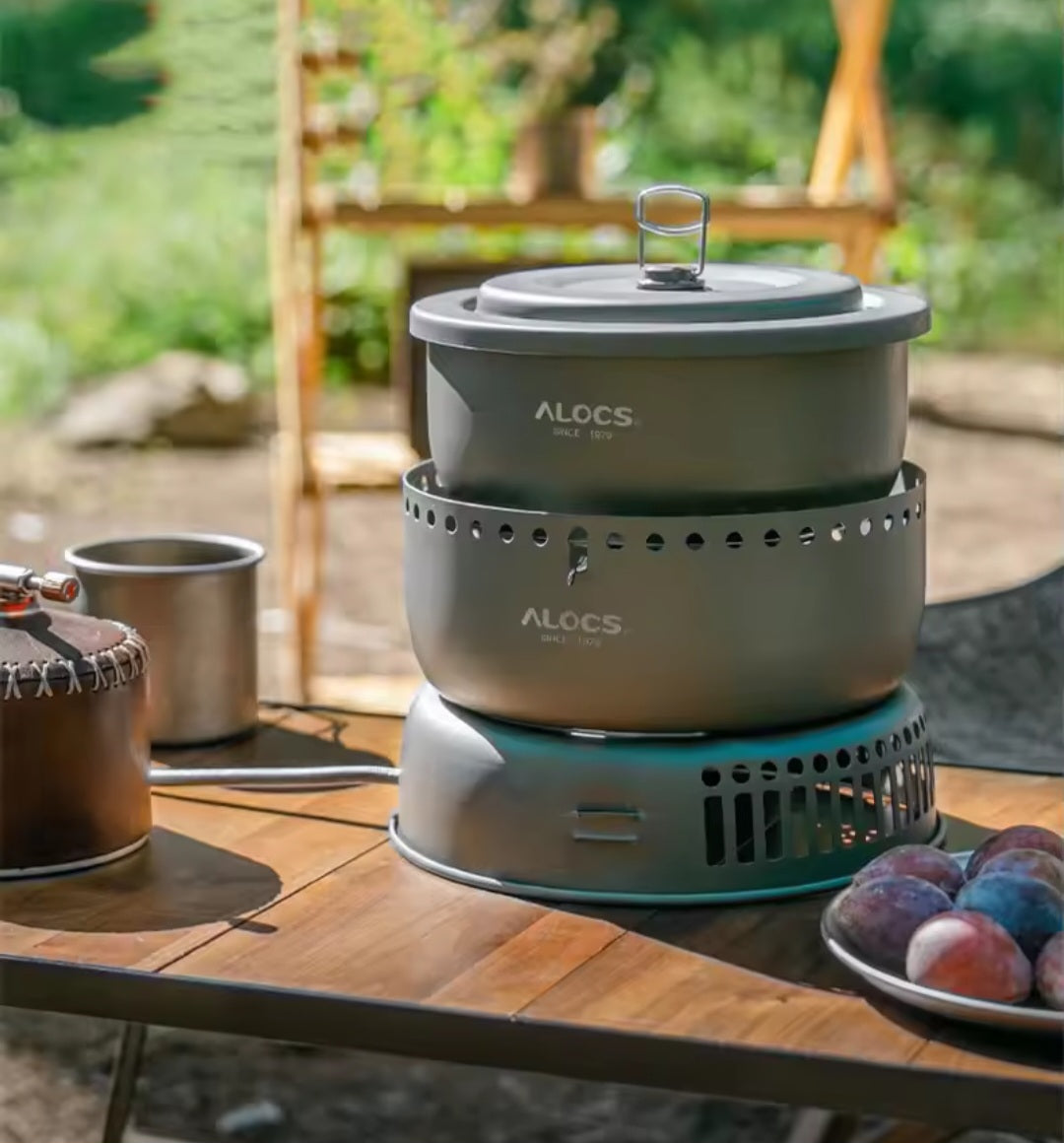 Multifuel Cook Set.                   Gas and Methylated Spirits. Alocs CW-C05