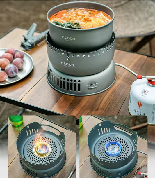 Multifuel Cook Set.                   Gas and Methylated Spirits. Alocs CW-C05