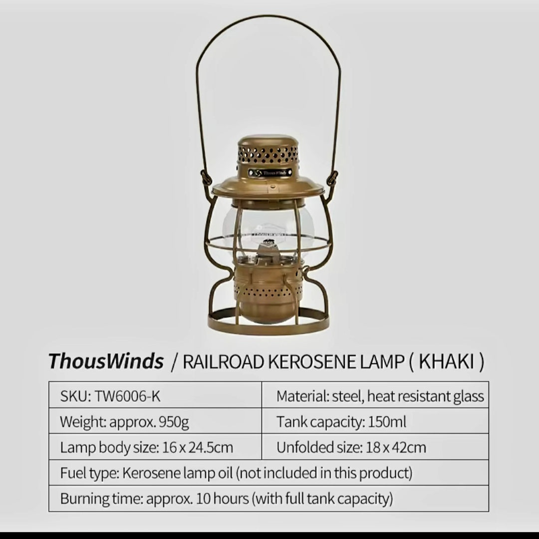Oil Lamp. "Rail Road"