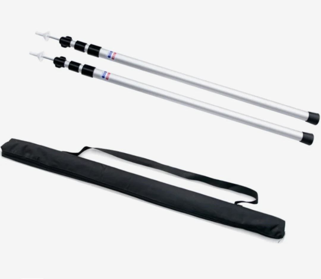 Tent Poles.
Telescopic.