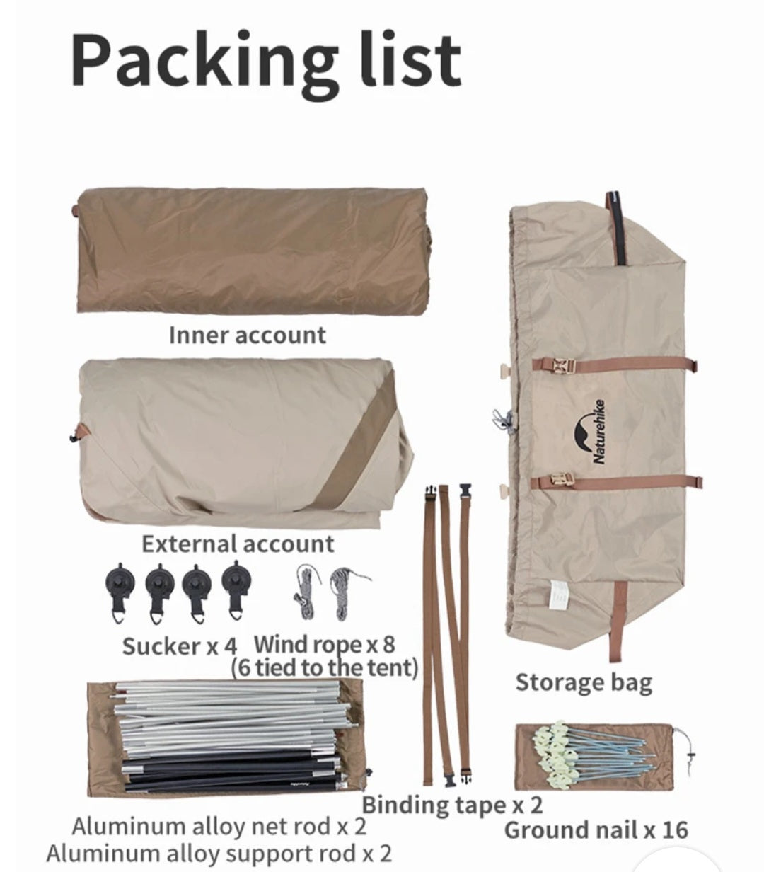 Car Tent: Side Mount