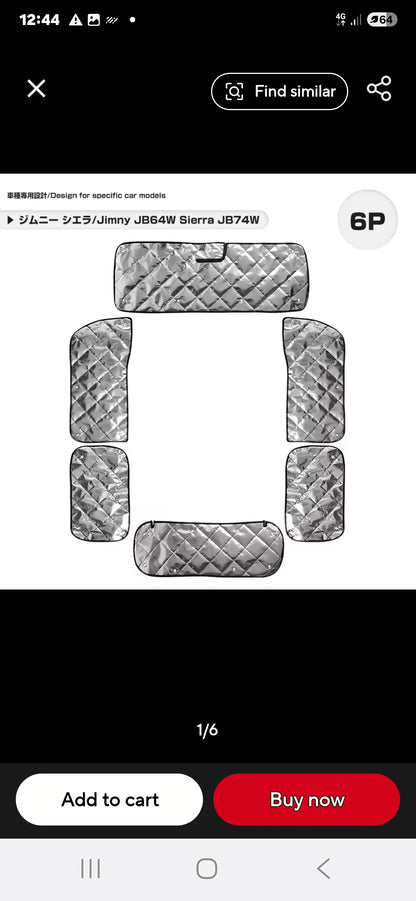 Suzuki Black Out Window  Covers.