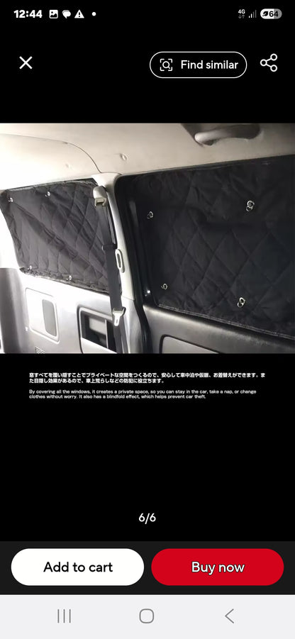 Suzuki Black Out Window  Covers.