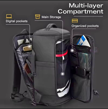 Carry On Backpack.  Flight Pack.