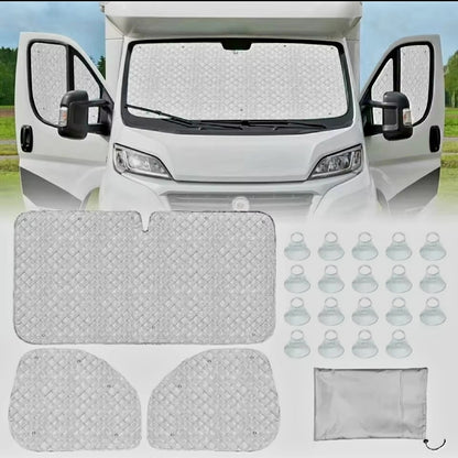 Blackout Thermal Window Covers. Fiat Ducato.  Citroen Relay. Peugeot Boxer. 2006 - 2022