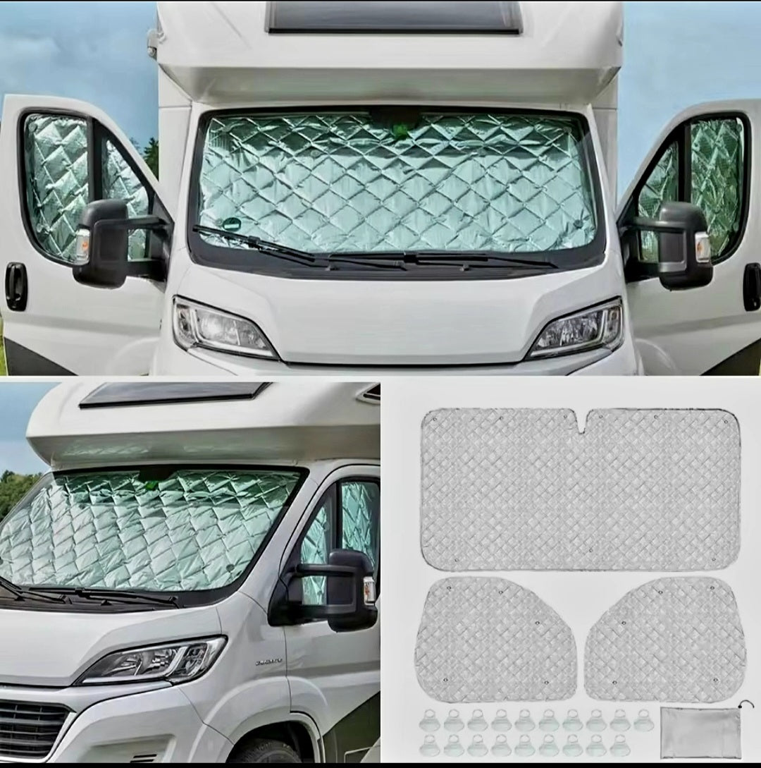 Blackout Thermal Window Covers. Fiat Ducato.  Citroen Relay. Peugeot Boxer. 2006 - 2022