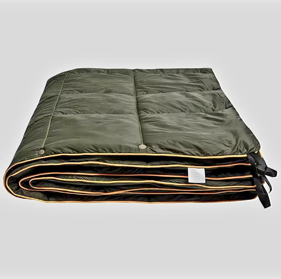 Down Camping Blanket / Travel Duvet.                    Lightweight and Warm for Ultimate Comfort.