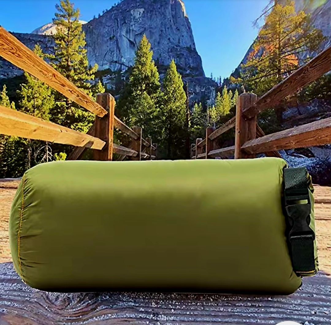 Down Camping Blanket / Travel Duvet.                    Lightweight and Warm for Ultimate Comfort.