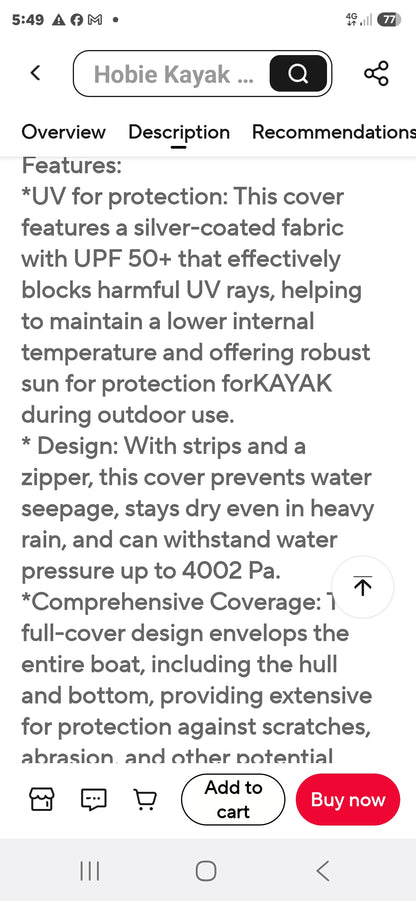 Sea Kayak Covers