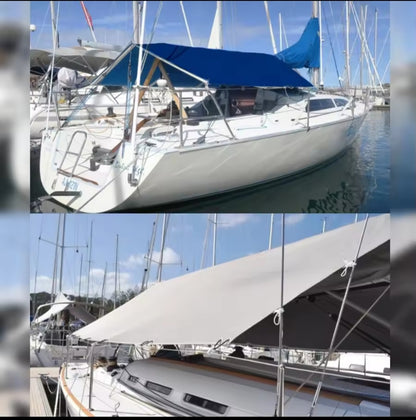 Yacht Cockpit Shade. Sun Shade.
