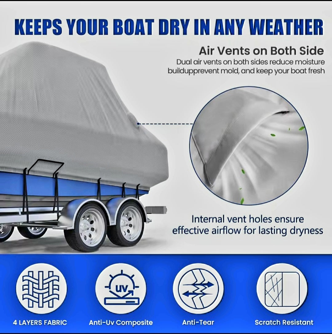 Boat Covers.                  Cabin Boat.                        Semi Custom.