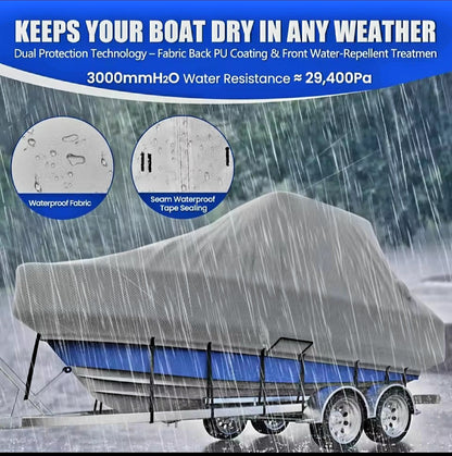 Boat Covers.                  Cabin Boat.                        Semi Custom.