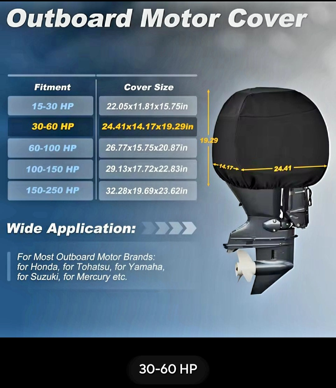 Outboard Power Head Cover.  "North Cove"