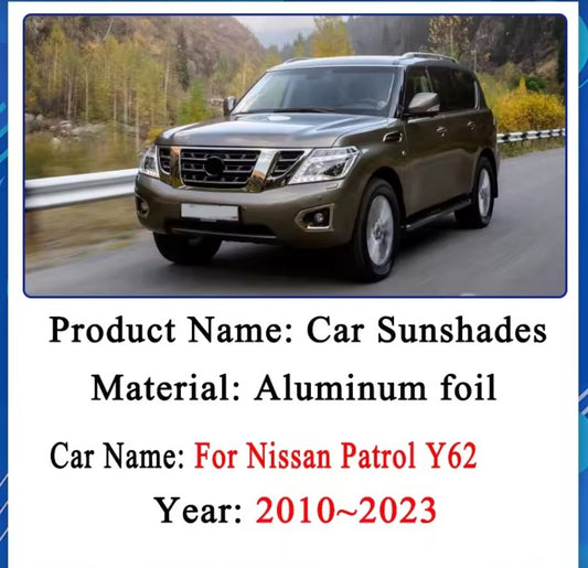 Blackout Window Covers. Nissan Patrol.   Y62 2010 To 2023.
