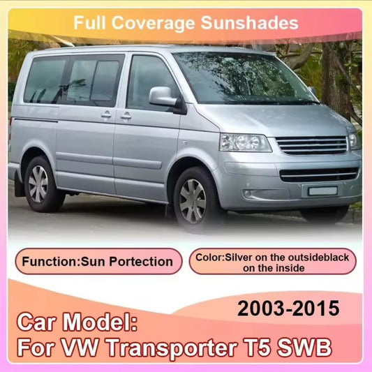 Blackout Window Covers VW Transporter T5 SWB 2003 to 2015.
